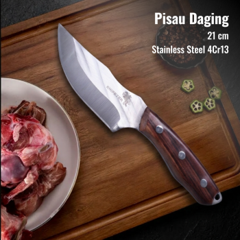 KNIFEZER Pisau Daging Stainless Steel 4Cr13 Forged Butcher Knife - K09