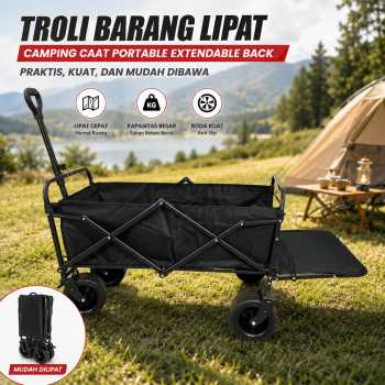 Gambar produk Outfort Troli Barang Lipat Camping Cart Portable Extendable Back - CH-20