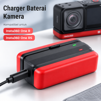 SOSOYO Charger Baterai Kamera Insta360 One R/RS Dual Sided USB Type C - BC-IS360RB
