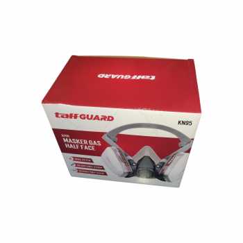 Gambar produk TaffGUARD Masker Gas Half Face Respirator Filter Karbon Aktif KN95 - 6200 - Kemasan