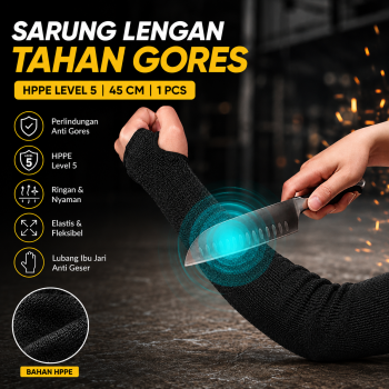 Rhodey Manset Sarung Lengan Tahan Gores Anti Cutting 45cm L 1 PCS - LM237