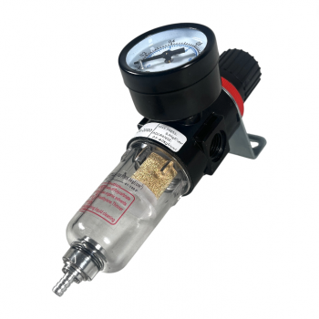 Gambar produk Ruilo Air Filter Regulator Pneumatic Saringan Kompresor Angin G1/4 Copper Core - AFR-2000 - 2