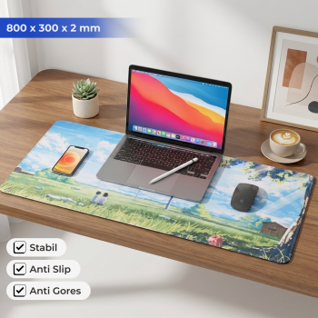 WESAPPA Mouse Pad XL Anti Slip Landscape Desk Mat 800x300x2mm - WS015