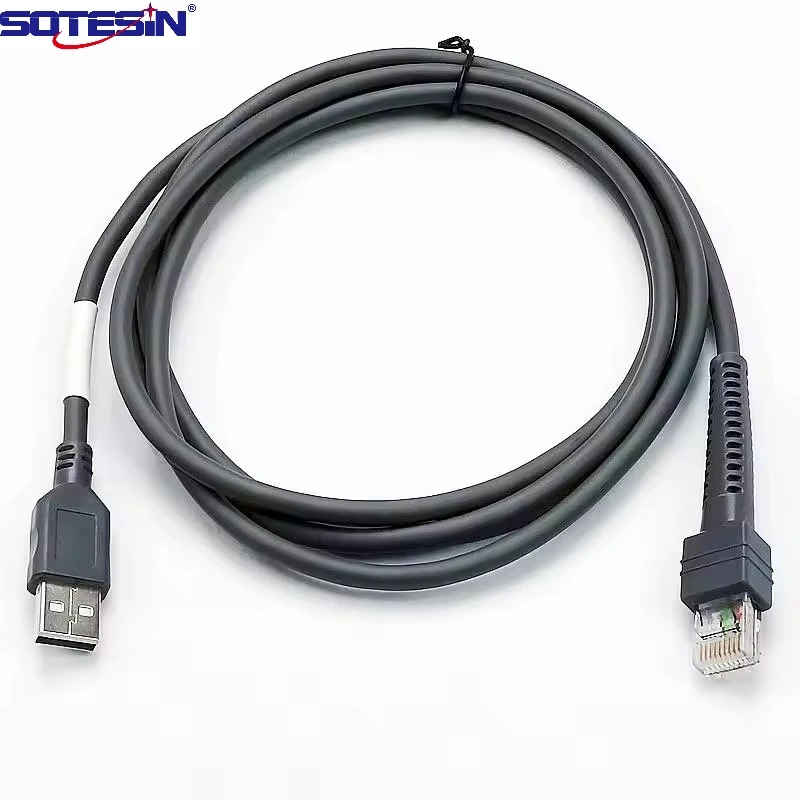 Gambar produk SOTESIN Kabel Data USB to RJ50 Barcode Scanner Cable DS2208 5V 2M - S2 - 3
