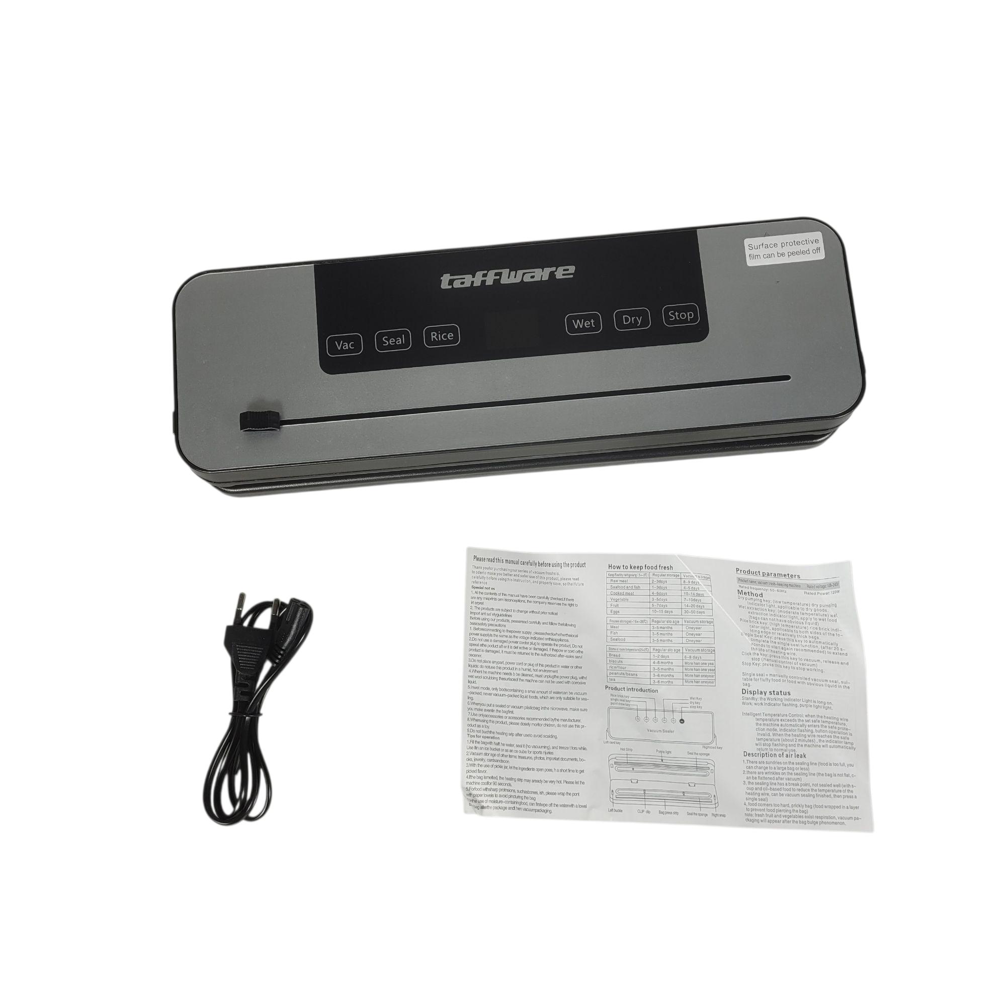 Gambar produk Taffware Alat Vakum Makanan Vacuum Sealer Wet and Dry Machine 65 kPa - 98366 - 8
