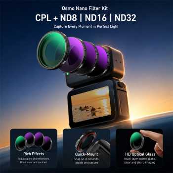 Gambar produk TELESIN Lens Camera Filter CPL ND8 ND16 ND32 for DJI Osmo Nano - S5-FLT-45-TDJ