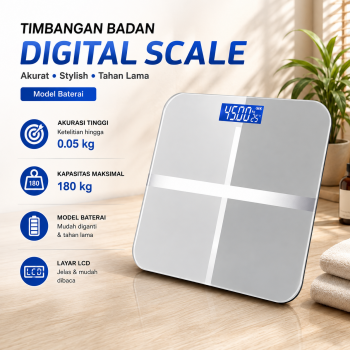 LIFEHOOD Timbangan Badan Digital Scale 0.05kg 180kg - SC-08