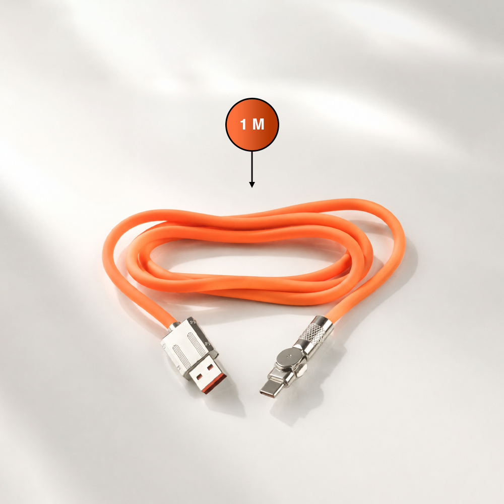 Gambar produk USLION Kabel Charger USB Type C Fast Charging 180 Rotation 2A 1M - USN1M - 7