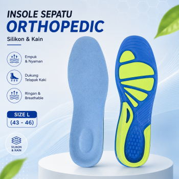 Gambar produk Faddare Insole Sepatu Orthopedic Breathable Shock Absorb Silicone L - PW002