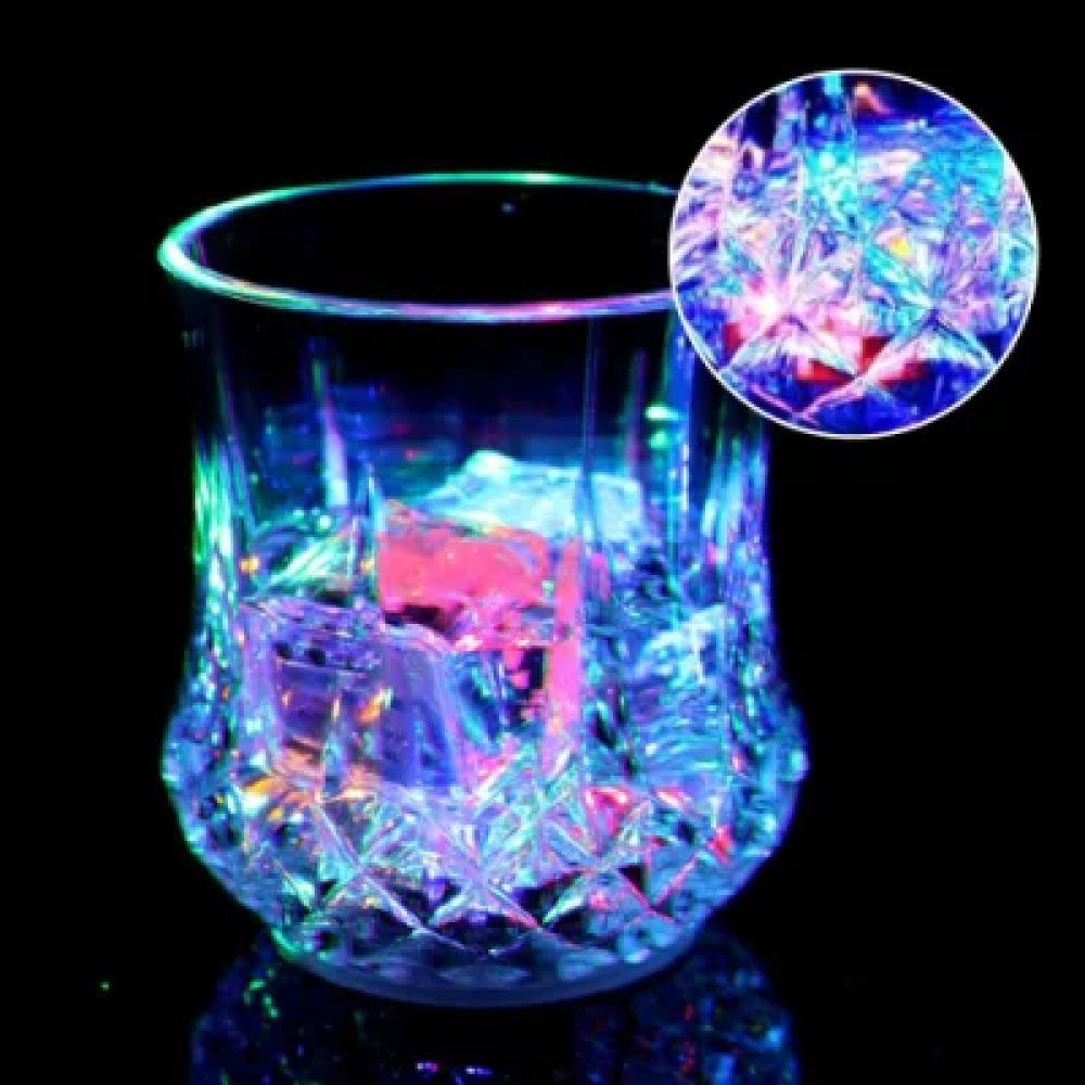 Gambar produk One Two Cups Gelas Whisky Cocktail Old Fashion Rock Plastic LED 110ml - SH527 - 3