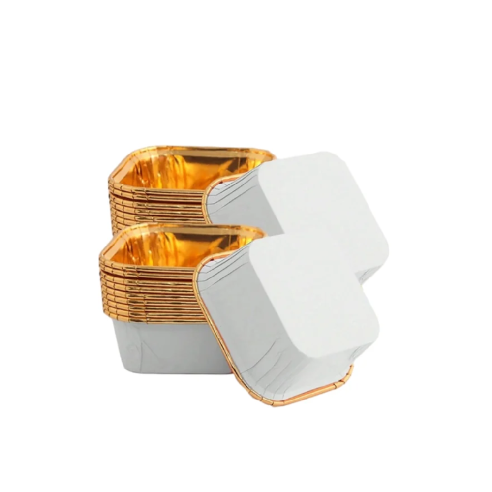 Gambar produk Hoaden Paper Cup Baking Oven Oil Proof Food Grade 8.5x8.5x3.5cm 50 PCS - OXT-15 - 6