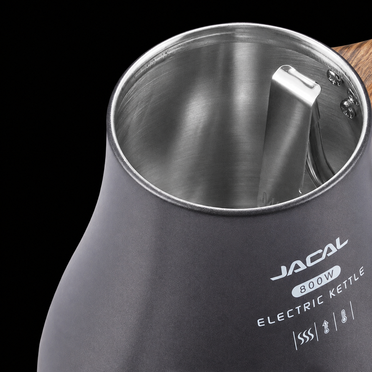Gambar produk JACAL Teko Listrik Kopi Pemanas Air Leher Angsa Pour Over 800W 1L - GL-2005 - 3