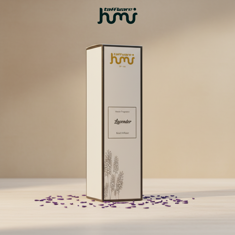 Gambar produk Taffware HUMI Pengharum Ruangan Reed Diffuser 50ml Lavender - DF-100 - Kemasan