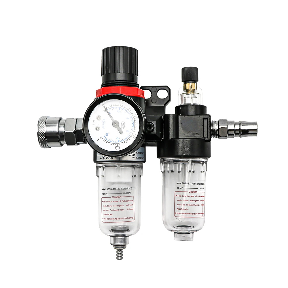 Gambar produk Gene Air Filter Regulator Lubricator Kompresor G1/4 with Konektor - AFC2000 - 4