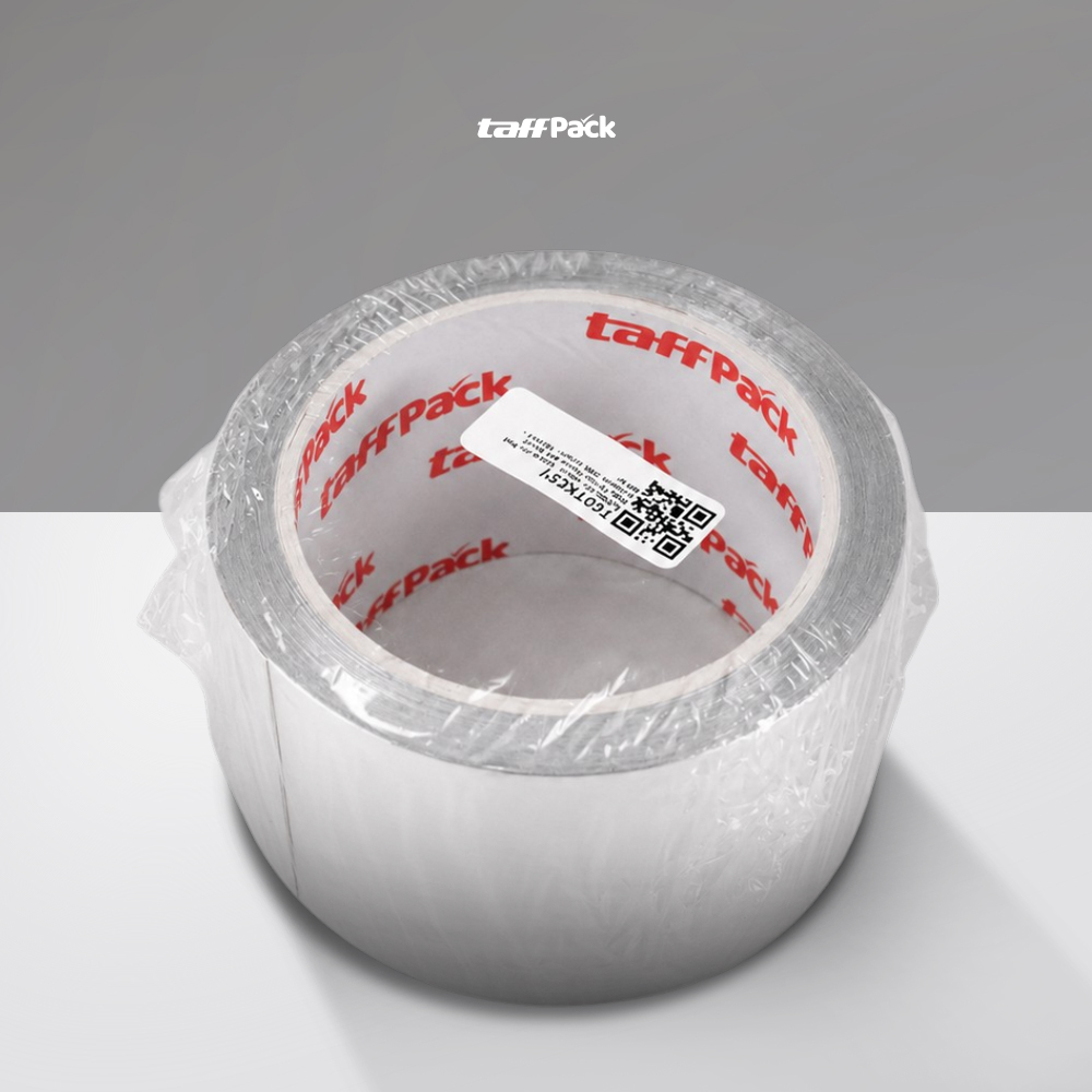 Gambar produk TaffPACK Lakban Aluminium Foil Tape Tahan Panas Anti Bocor 0.06mm 6cmx20M - INU161 - Kemasan