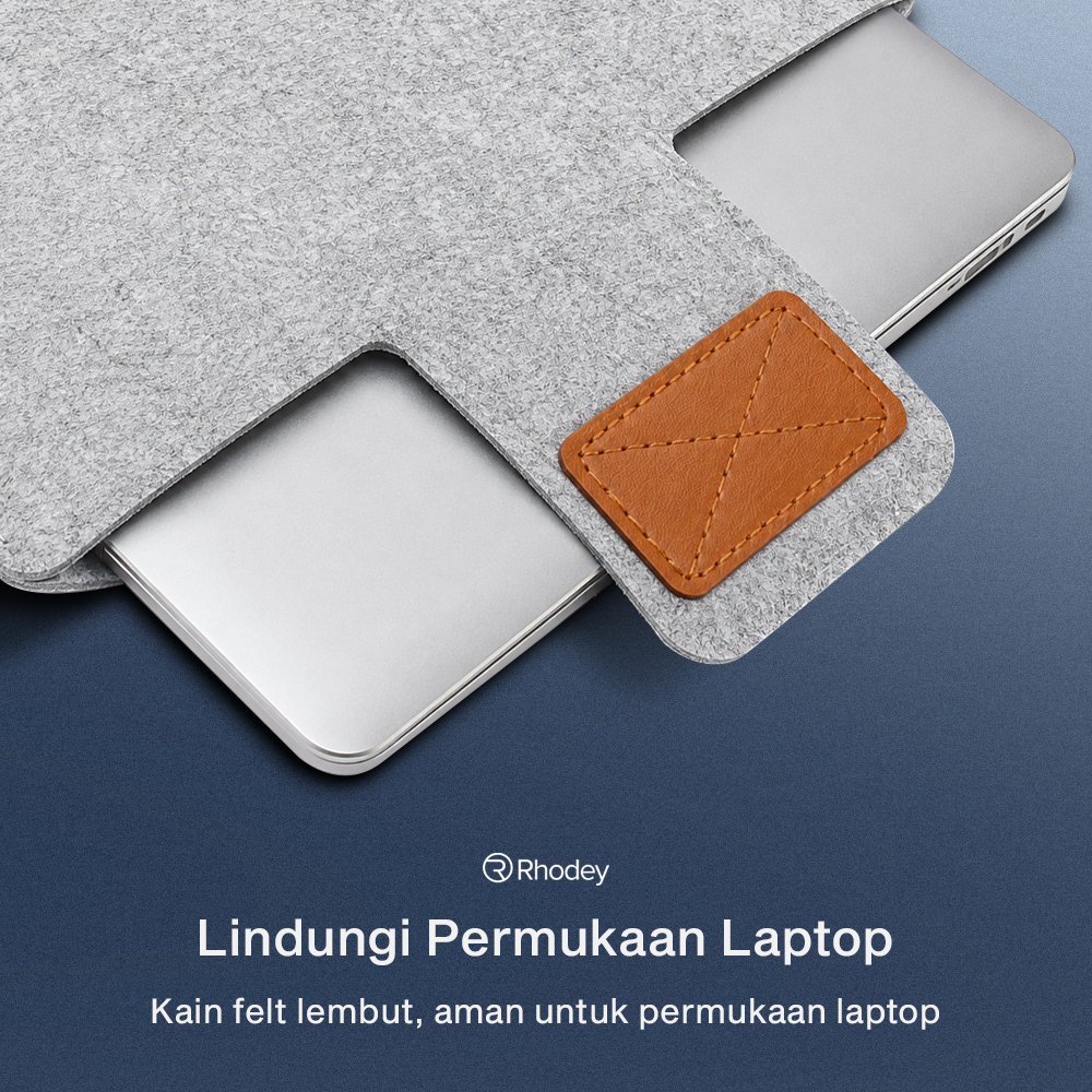 Gambar produk Rhodey Sleeve Laptop Felt Soft Case Protection Cover 11 Inch - 1