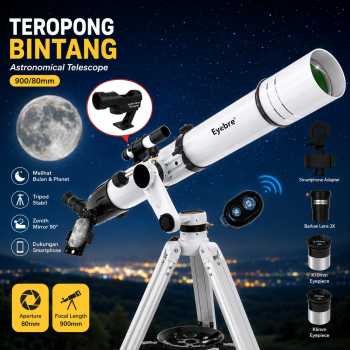 Eyebre Teropong Bintang Astronomical Telescope Zenith Mirror 900/80mm - 90080AZ16-W