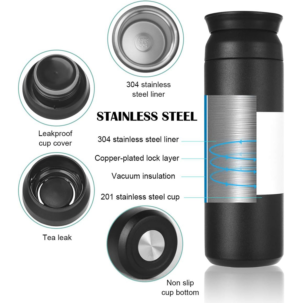Botol Minum Tumbler Air Panas Dingin BPA Free Stainless Steel 500ml - HS-6983 Gambar produk Botol Minum Tumbler Air Panas Dingin BPA Free Stainless Steel 500ml - HS-6983 - 1