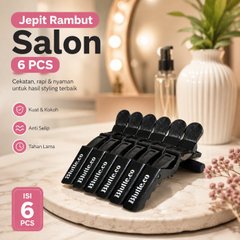 Gambar produk Biutte.co Jepit Rambut Salon Barber Hair Alligator Clip Grip 6 PCS - L05