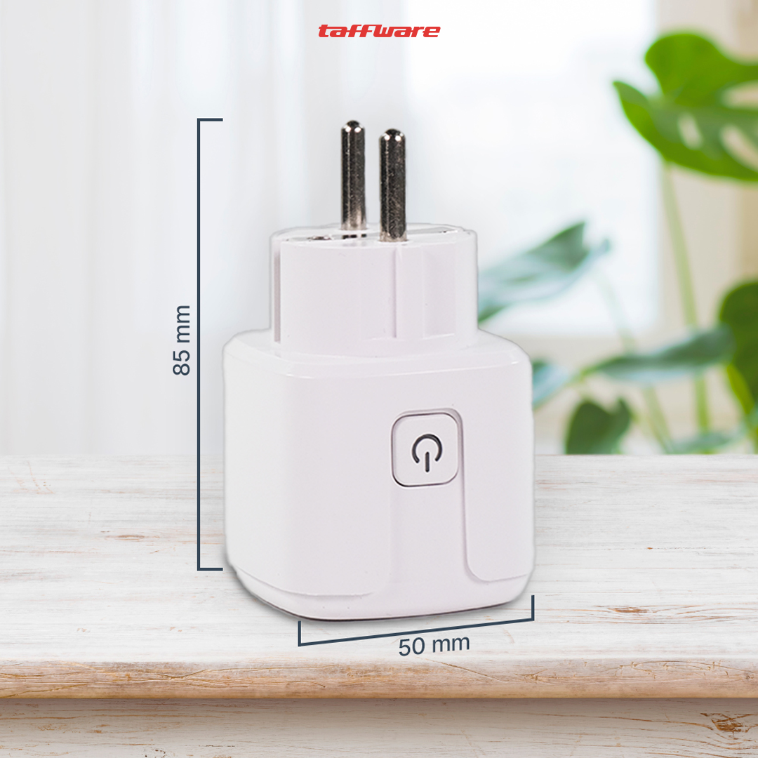 TaffHOME Steker Smart Plug Socket EU Plug Tuya WiFi 16A 240V 3000W - S21 Gambar produk TaffHOME Steker Smart Plug Socket EU Plug Tuya WiFi 16A 240V 3000W - S21 - 6