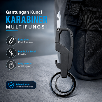TaffSPORT Gantungan Kunci Karabiner Keychain Multifunctional Quickdraw - ED27