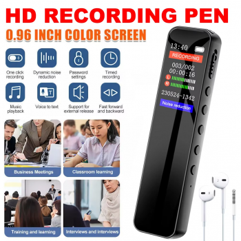 Gambar produk Voxa Perekam Suara Mini Audio Digital Voice Recorder 32GB - VC170