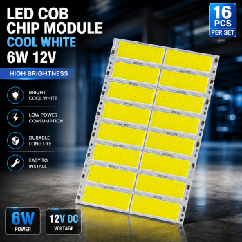 TaffLED Chip Lampu LED COB SMD Inverted Cool White 6W 12V 16 PCS - COB2050-AC12-6
