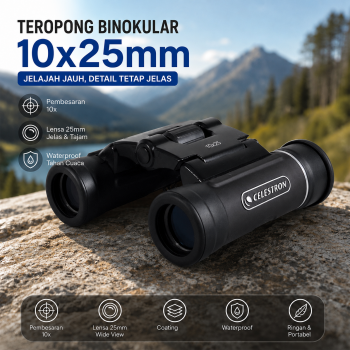 CELESTRON UpClose G2 Teropong Binokular Telescope Outdoor 10x25mm - 71232