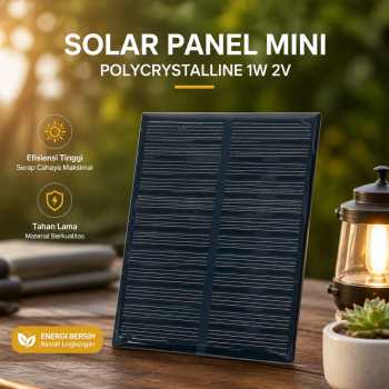 Gambar produk SolaBright Solar Panel Mini Power Generation Polycrystalline 1W 2V - SN3