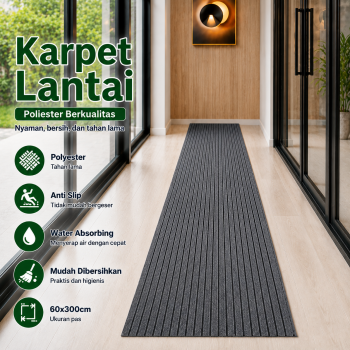 DATOPER Karpet Lantai Anti Slip Water Absorbing Floor Mat 60x300cm - BQ100