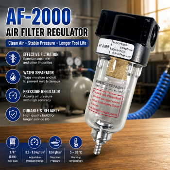 HAB Filter Pneumatic Separator Regulator Kompresor Copper Core G1/4 - AF-2000