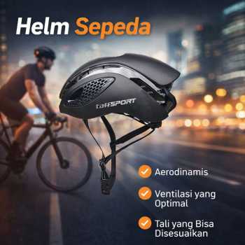 Gambar produk TaffSPORT Helm Sepeda Road Bike Aero Bicycle Helmet 14 Air Vent - Z25