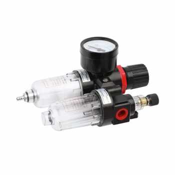 Gambar produk Gene Air Filter Regulator Pneumatic Saringan Kompresor Angin G1/4 Fiber Core - AFC-2000 - 5
