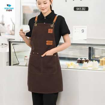 One Two Cups Celemek Masak Apron Anti Air dengan Kantong - SP01