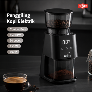 Trieste Penggiling Kopi Elektrik Coffee Bean Grinder 30 Level 100g - YF109