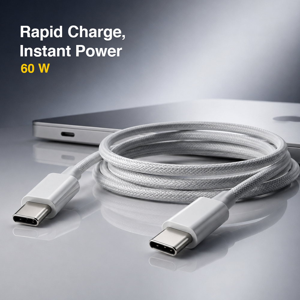 Gambar produk TECVAS Kabel Charger USB Type C to Type C Fast Charging 2M 60W - AO51 - 1