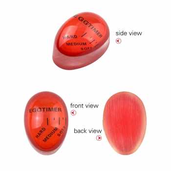 Gambar produk Decd Egg Timer Alat Pengukur Kematangan Telur Rebus Color Changing - HY-2707 - 4