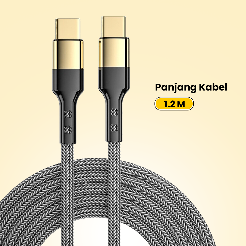 Gambar produk ILANO Kabel Data USB Type C Multifungsi Fast Charging 3A 60W 1.2M - ILC3 - 7