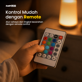 Gambar produk TaffLED Lampu Tidur Table Lamp LED Rechargeable 1200mAh RGB 1.6W - XTZ-5A - 3