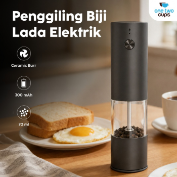 One Two Cups Alat Penggiling Biji Lada Elektrik Grinder 300mAh 70ml - EG-A