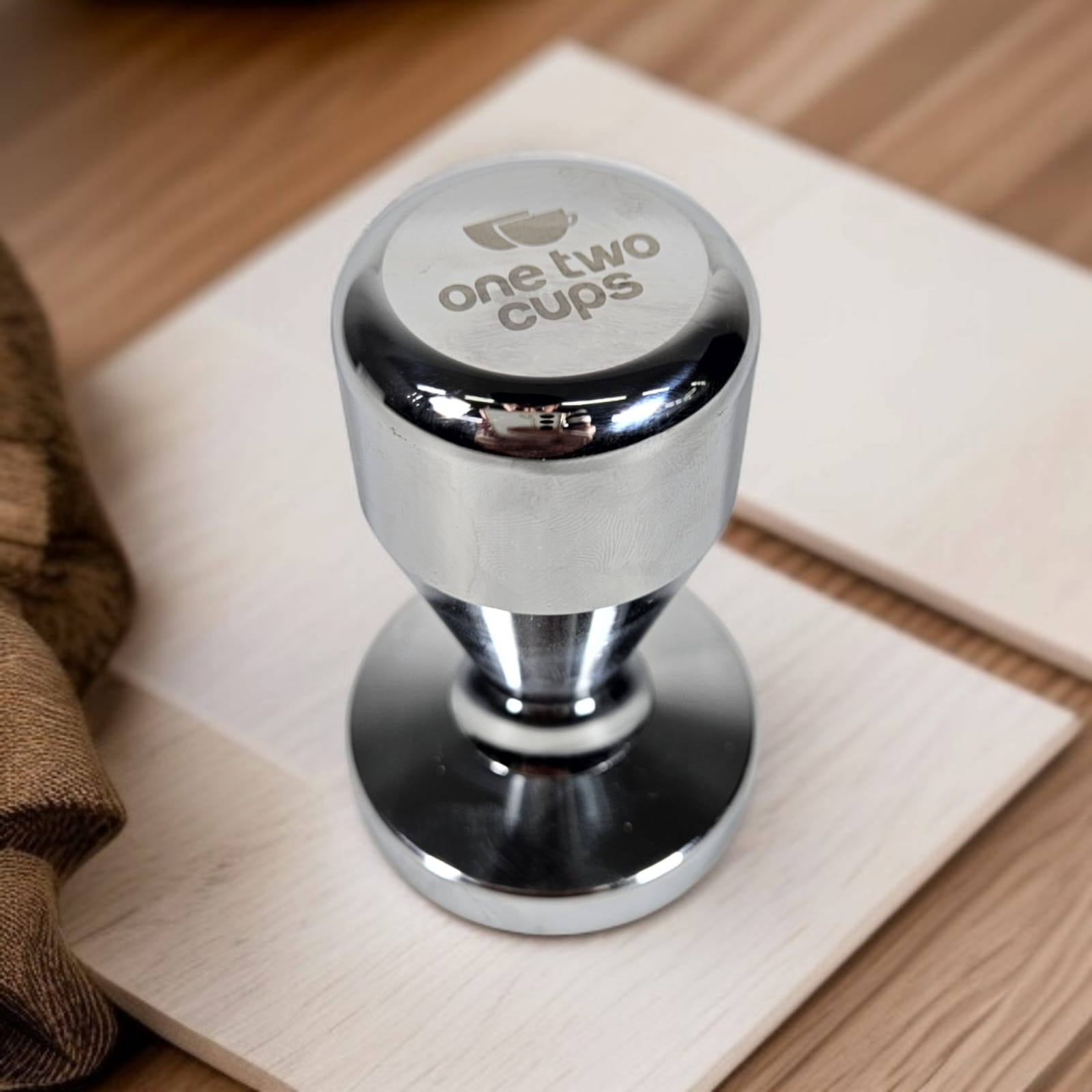 One Two Cups Tamper Kopi Espresso Flat Base Stainless Steel 51mm - FEN58 Gambar produk One Two Cups Tamper Kopi Espresso Flat Base Stainless Steel 51mm - FEN58 - Utama