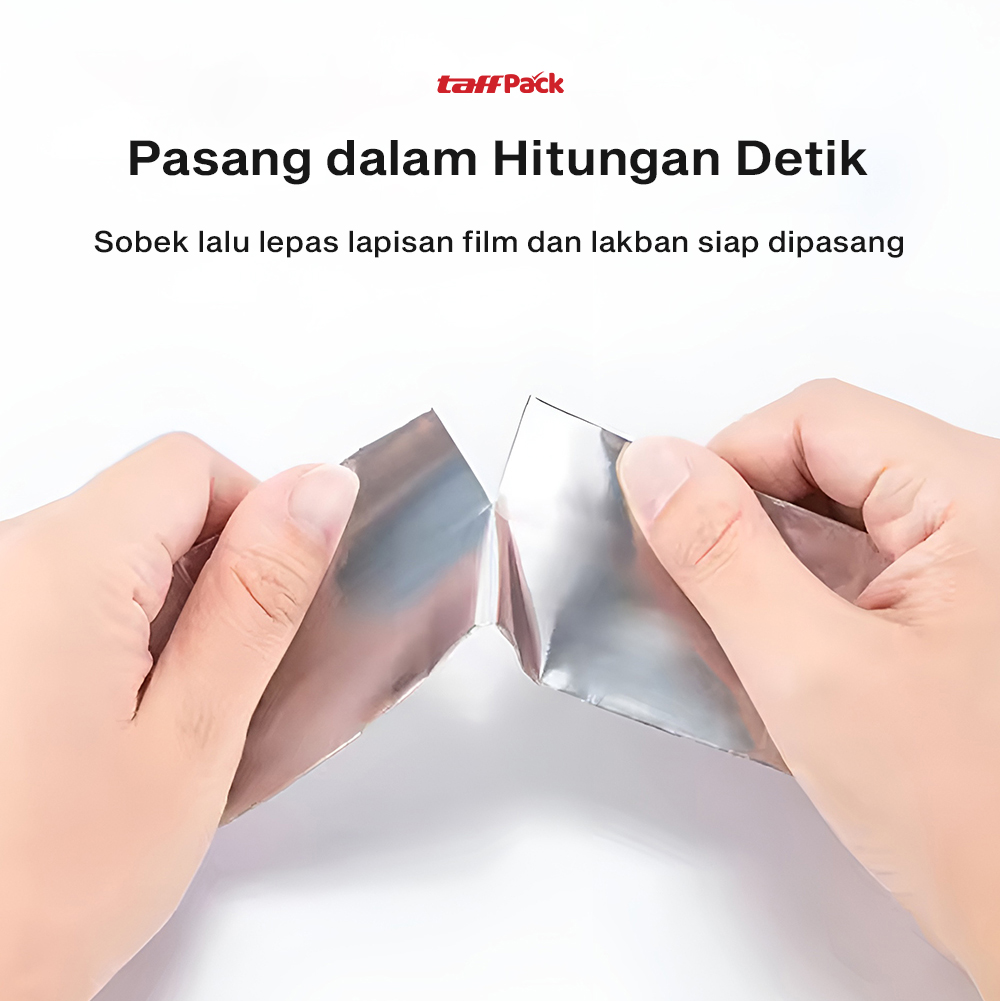 Gambar produk TaffPACK Lakban Aluminium Foil Tape Tahan Panas Anti Bocor 5cmx10M - YX10 - 4