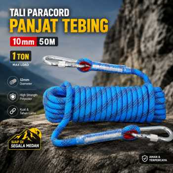 TaffSPORT Tali Panjat Tebing Climbing Rope Outdoor Darurat - HW13