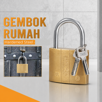 Gambar produk AI HUAN Gembok Rumah Anti Maling Padlock Hardened Steel 58mm - IDP