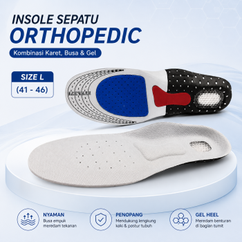 Insole Sepatu Orthopedic Shock Absorb Orthotic Arch Gel Foam - ZYD17