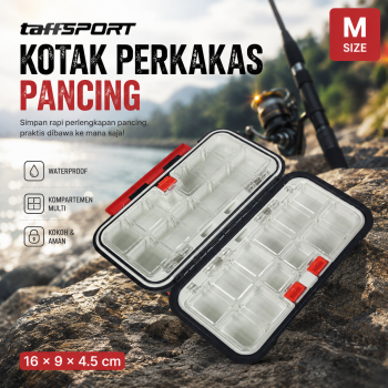 TaffSPORT Kotak Perkakas Pancing Kail Umpan Waterproof Tackle Box - DY030
