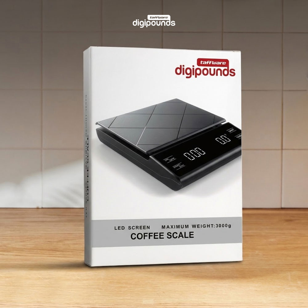 Gambar produk Taffware Digipounds Timbangan Kopi Digital USB Coffee Scale 0.1g 3kg - EK6012 - Kemasan