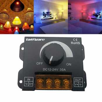 Gambar produk Taffware Dimmer Lampu LED One Color Brightness Controller 12-24V 30A - AEL30A - 3
