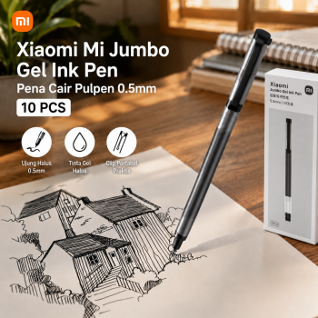 Gambar produk Xiaomi Mi Jumbo Gel Ink Pen Pena Cair Pulpen 0.5mm 10 PCS - MJZXB02WC