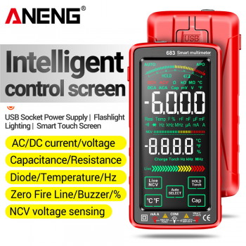 ANENG Digital Multimeter Large LCD Screen 6000 Count 2800mAh - 683